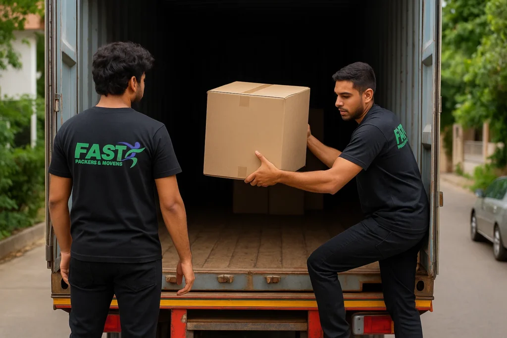 Professional loading service by Fast Packers and Movers