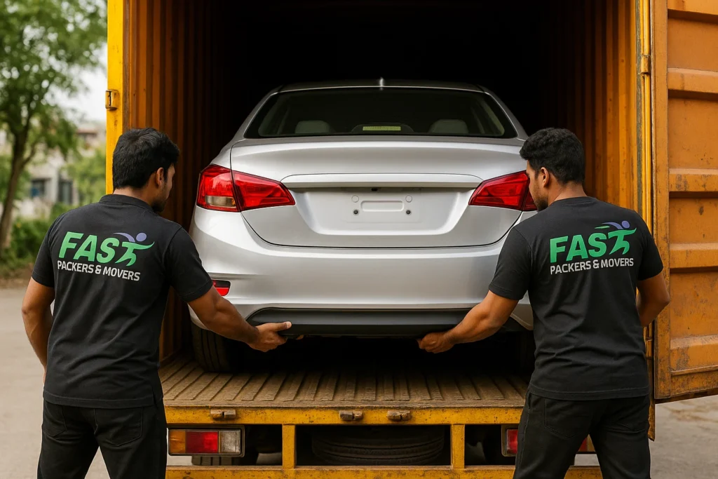 Car transportation by Fast Packers and Movers in Bhopal